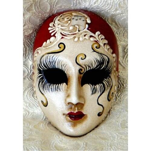 Mask pattern Diamond Painting cross stitch Woman mask DIY 5D Diamond Embroidery Cross Stitch Mosaic Picture by Number