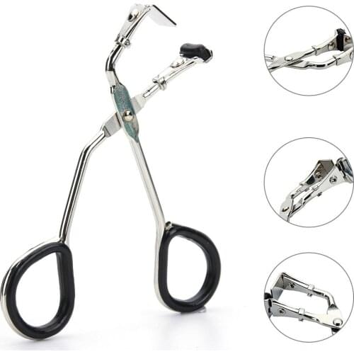 HOT!!!Metal Local Eyelash Curler Clip Clamp Makeup Curling Tool with Silicone Strip makeup tools