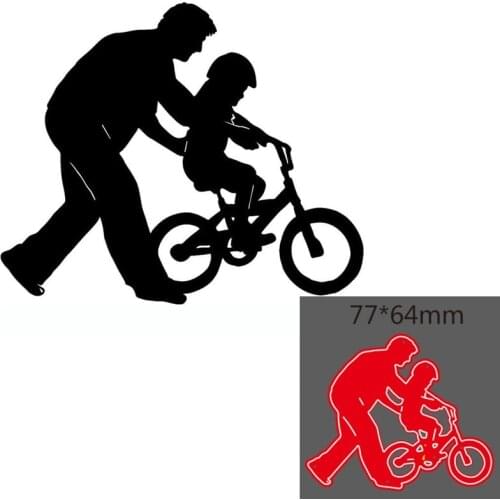 Metal cutting dies cut die Dad and daughter decoration Scrapbook paper craft knife mould blade punch stencils dies