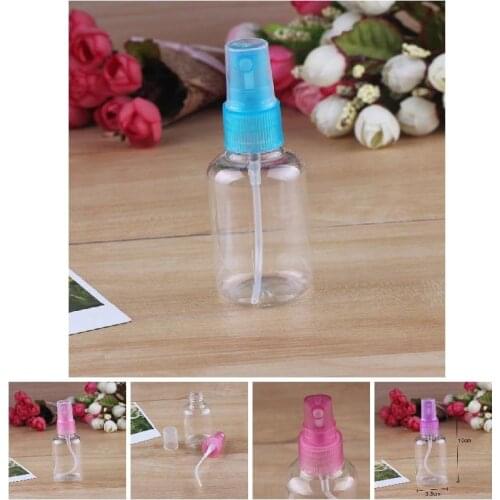Refillable Bottles Travel Transparent Plastic Perfume Atomizer Plastic Atomizers Spray Bottle 50ml Liquid Container Accessories