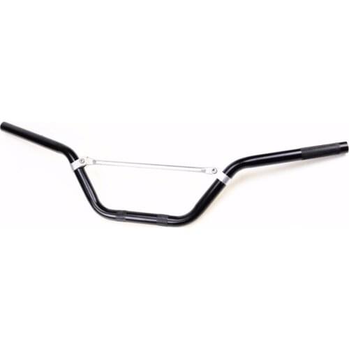 Motorcycle Black 7/8" 22mm Handlebar For Harley Honda Suzuki Kawasaki Yamaha Custom