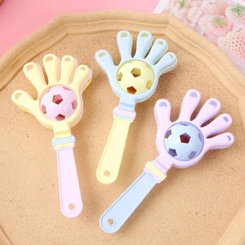 D7WF Baby Rattle Toys Behavior Correction Safety Eco-friendly Soft Glue Material Relieve Stress Accompany Baby Rattle