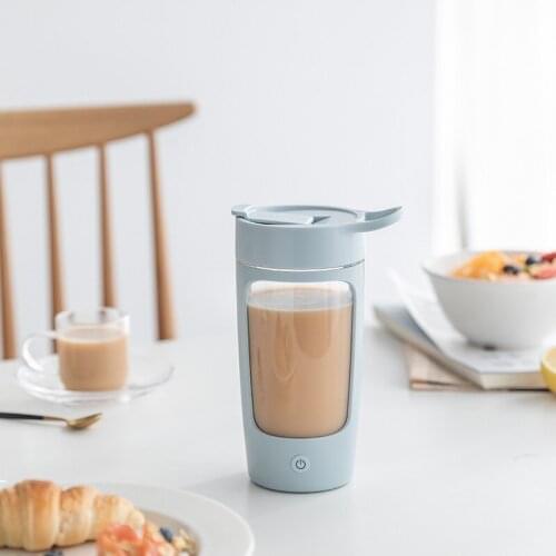 Portable Wireless Mini Food Blender Mixer Automatic Electric Mixing Cup Protein Powder Coffee Fitness Sports Water Cup 650ml