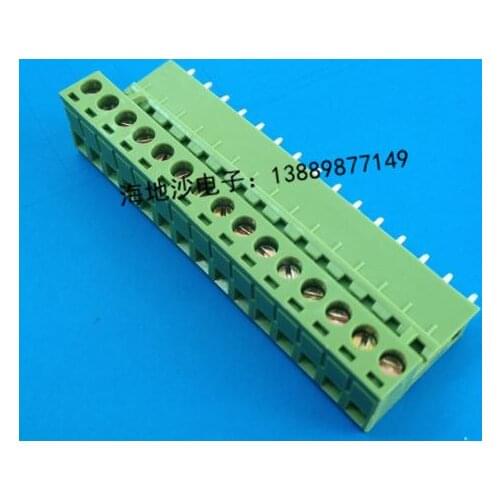 Free shipping plug type pcb terminal 2EDG-5.08 2EDG 5.08 15Pin / 16Pin staight needle 5sets/lot