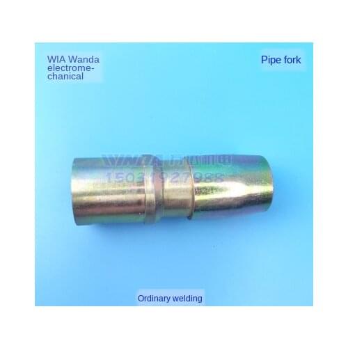 Connecting head of vibrating rod fittings thickened seamless pipe of vibrating rod pipe fork