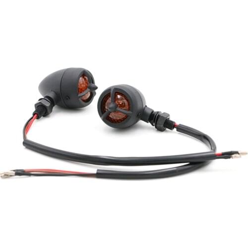 Motorcycle Turn Signal Light Retro Blinkers Indicators 12V Universal Moto Flasher For Cruiser Bobber Sportster 883 CB400 MSX 125