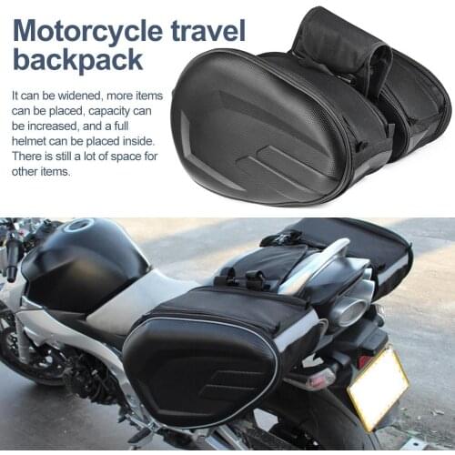 Universal Fit Motorcycle Komine Bags Luggage Saddle Bags With Rain Cover 36-58L
