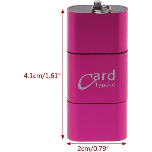 Universal 3 in1 OTG Type-C Card Reader USB 3.0 to 2 Slot TF SD for Phones PC