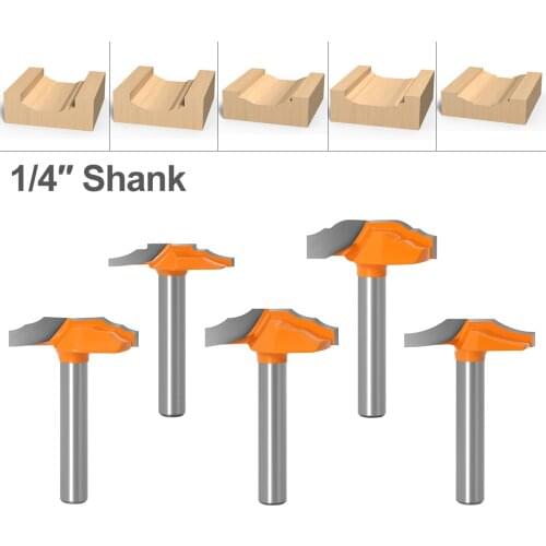 1/4"SH Woodworking Door Frame Lace Knife Door Engraving Profiled Lace Cabinet Engraving Knife Imported Milling Cutter