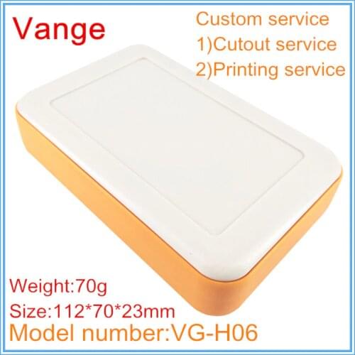 1pcs/lot electronic project box 112*70*23mm ABS plastic instrument housing for portable control module product