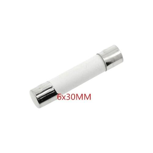 10pcs 6X30mm F 1A 2A 3A 4A 5A 6A 8A 10A 250V 15A 20A 250V Fast Blow Ceramic Fuse