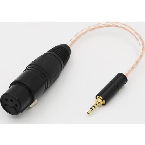 2.5mm Trrs Balanced Male to 4-Pin XLR Balanced Female Headphone Audio Adapter for Astell&Kern AK240 AK380 AK320 onkyo DP-X1 FIIO