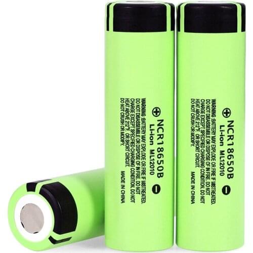 6 pcs .. 100% new and original for 18650 3.7V 3400 mAh battery Lthium NCR18650B industrial equipment used