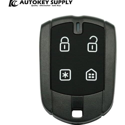 AKBPS104 AUTOKEYSUPPLY 20PCS Burglar Alarm 4 Button Control FX330 Shell With Battery Clip