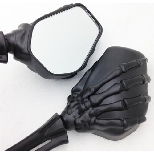 Motorcycle Claw Skull Skeleton Hand Side Rearview Mirrors For Honda CB CBR Rebel Shadow Mangna VT VTX 1300 1800