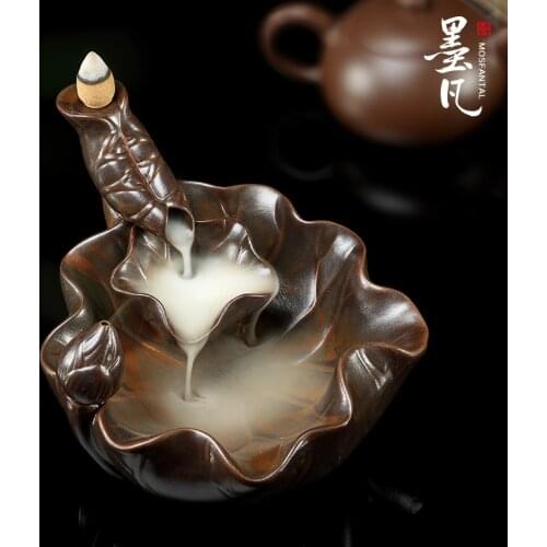 Large teapot ceramic smoking incense burners aromatherapy back smoke stove sink sandalwood incense cones of cigarettes