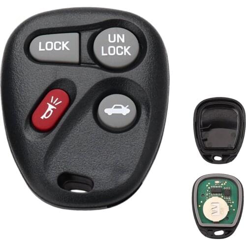 Yetaha 4 Buttons Remote Key For Chevrolet Tahoe GMC Yukon Buick Cadillae Pontiac ABO1502T Chip Keyless Entry Keys 315MHz