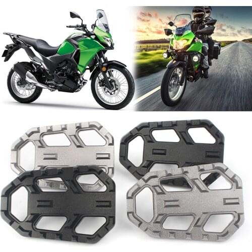 For Kawasaki VERSYS-X300 2017-2018 & VERSYS 650 VERSYS 1000 2015 2016 2017 2018 2019 CNC Aluminum Wide Foot Pegs Footrest