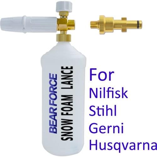 Car Wash Foam Generator Foam Nozzle Snow Foam Lance Car Foam Washer High Pressure Soap Foamer for Nilfisk Stihl Gerni Husqvarna