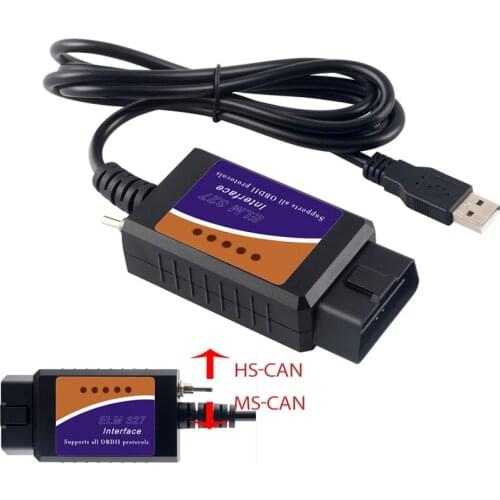 JMLOBD ELM327 USB Wifi Bluetooth FTDI Chip Elm327 Lector De Código HS Puede/MS Puede Cambiar Opcional ELM 327 Herramienta De