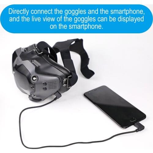 For DJI FPV Flying Glasses V2 Connecting Cable Mobile Phone Flat Data Adapter For DJI FPV Accessories