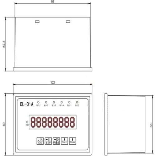 Stepper Servo Motor Controller Single Axis Intelligent Programmable Pulse Generator For Feeder Machine