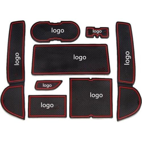 Non-slip Interior door pad/cup mat door gate slot pad for Mazda 6 2009-2012 ,8pcs/lot, auto accessories