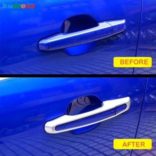 For Jaguar F-Pace 2016 2017 2018 ABS Matte Side Door Handle Cover Trim Catch Overlay Molding Garnish Decoration Car Styling 8pcs