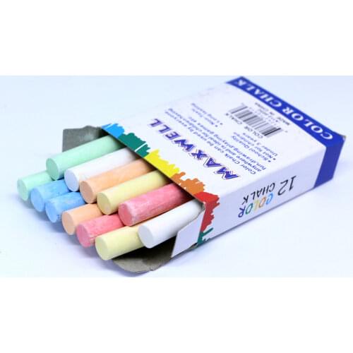 12 pcs/Lot Dustless Chalk Pen Drawing Chalks For Blackboard 6 Colors Stationary Office School Supplies Accessories
