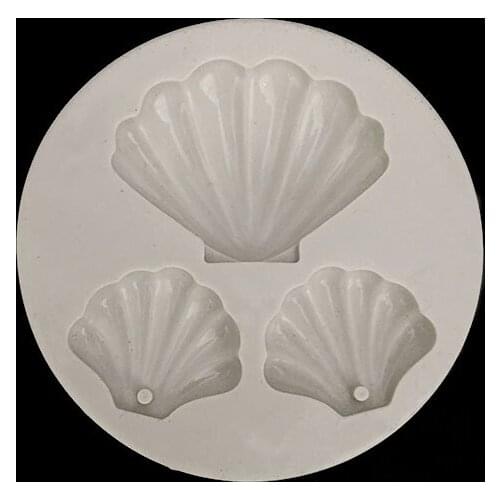 Minsunbak Undersea World Undersea Bio-silica Fondant Mould Shell scallop shape cake decoration tool