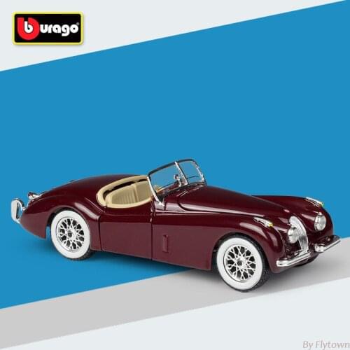 Bburago Diecast 1:24 1951 XK120 Roadster XKR-S Convertible Cabriolet Static Simulation Alloy Model Car