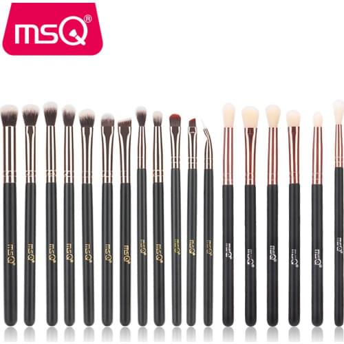 MSQ 6pcs 12pcs 18pcs Professional Eye Makeup Brushes Set Eyeshadow Blending Make Up Brush Soft Synthetic Hair pincel maquiagem