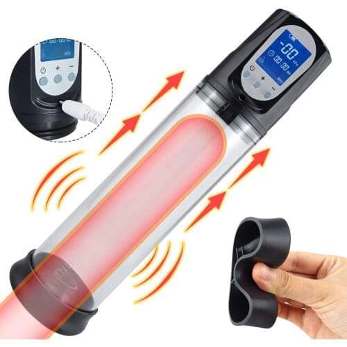 Penis pump Penis masturbator for men Electric Penis Enlargement Pump Male Penis Erection Training Pump Toys For Adult