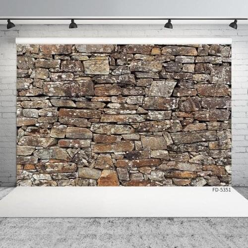 Irregular Retro Brick Wall Photo Background Vinyl Backdrops Photography Props for Baby Children Portrait Pet Toy Photoshoot