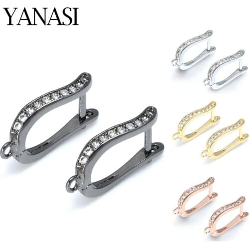 NEW Earring Hoops For Jewelry Making DIY Women Tassle Crystal Pearl Earrings Findings Gift Jewellery Making Supplies