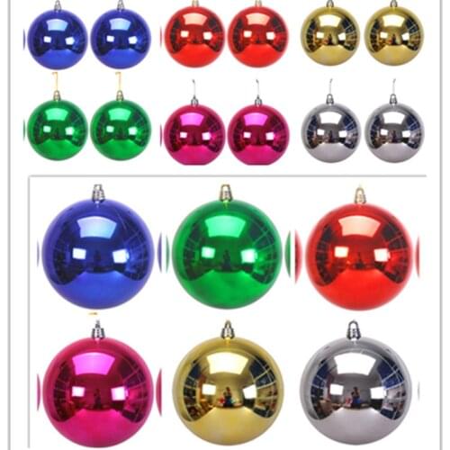 Christmas Decoration Ball 2022 Home Decor Christmas Tree Ornaments Big Balls 3-60cm Bright Color Large Christmas Ornaments Balls