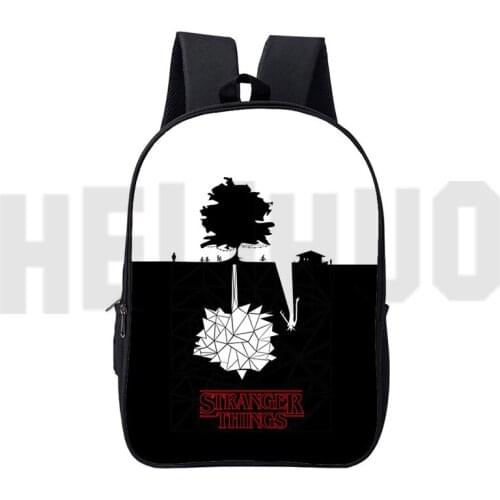 16 Inch Stranger Things Backpack Student Backpacks Teens Zipper Anime School Bags for Girls Travel Stranger Things Season 4