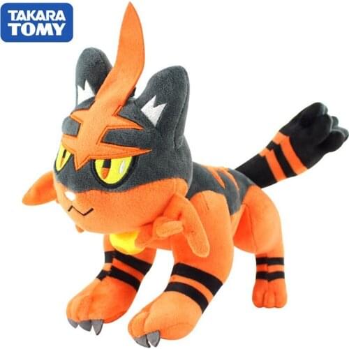 TAKARA TOMY Cute Pokemon Pocket Monster Plush SUN&MOON Anime Torracat Toy Doll Soft Stuffed Animals Christmas Toys for Children