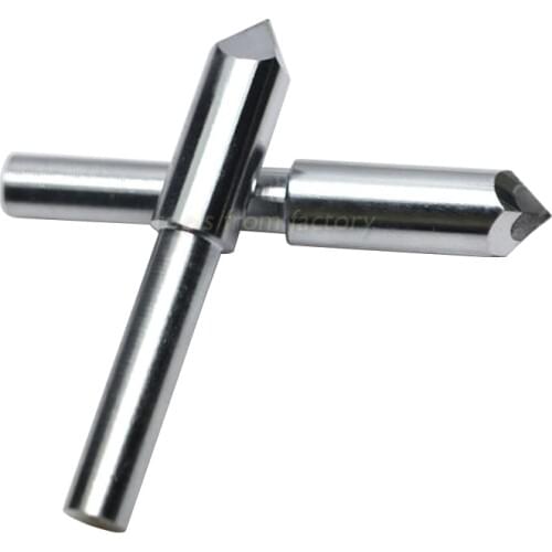 1pc cnc engraving bits four face diamond cutter, stone carving tools