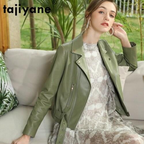 100% Coat Sheepskin Autumn Womens Coats Real Leather Jacket Woman Coat Ladies Women Clothes 2021 8C50309040 WPY752