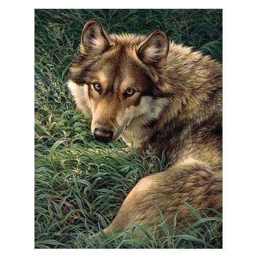 5D Diamond Painting Animals Wolf diy diamond Embroidery Cross Stitch, diamond Mosaic Painting Gift home decoration