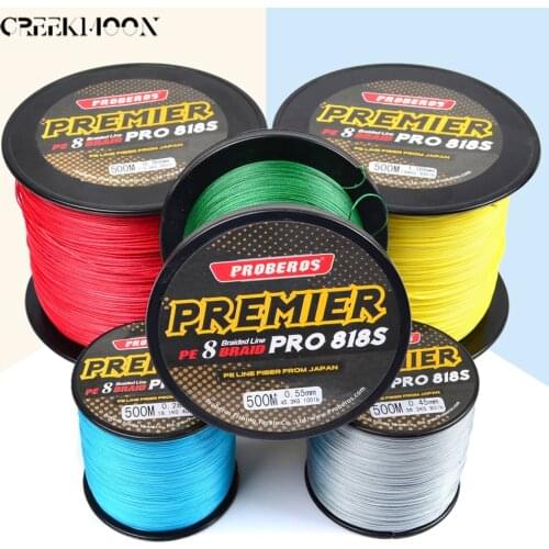 8 Strands Fishing Line Multifilament 6-300LB PE Braided Lines 500M Carp Cord Smoother Super Strong Sea Fish Line Saltwater