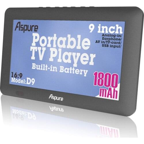 9 Inch Portable Small Digital ATSC TFT HD Screen Freeview LED TV for Car,Caravan,Camping,Outdoor or Kitchen