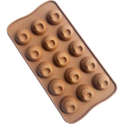 Free shipping 15 halfsphere Silicone Cake Baking Mold Handmade Soap Moulds Biscuit Chocolate Ice Cube Tray DIY Mold