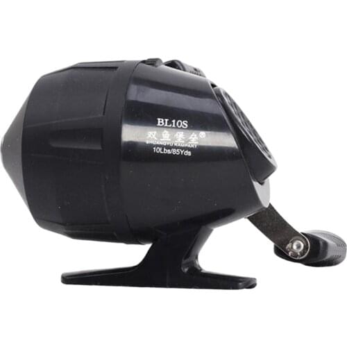 Black StainlessSteel Spincast Reel 10LB/85YDS Gear Ratio 3.0:1 for SaltWater