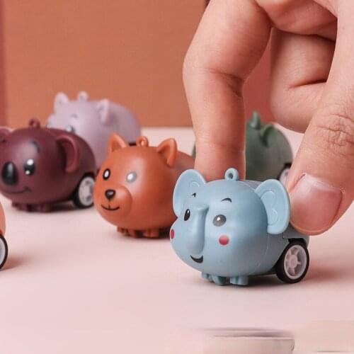 Childrens Mini Cute Pet Car Toy Boy Fall-resistant Cute Small Animal Pull Back Car Kindergarten Gift Reward Parent-child Toy