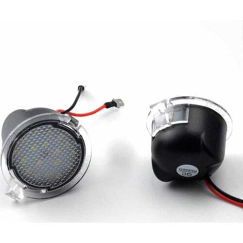 1 Set Car LED Under Side Mirror Puddle welcome Light For Ford Mondeo Taurus F-150 Edge Fusion Flex Explorer Expedition