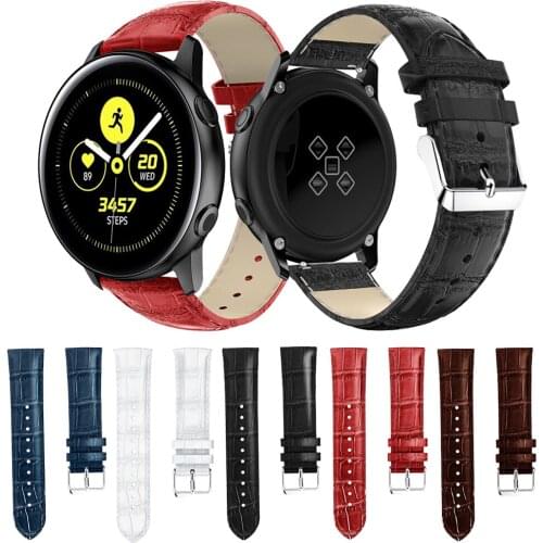 For Samsung Galaxy Watch Active 2 40mm 44mm Active2 Galaxy 42mm Gear s2 Sport Genuine Leather Band Strap Bracelet Belt Watchband