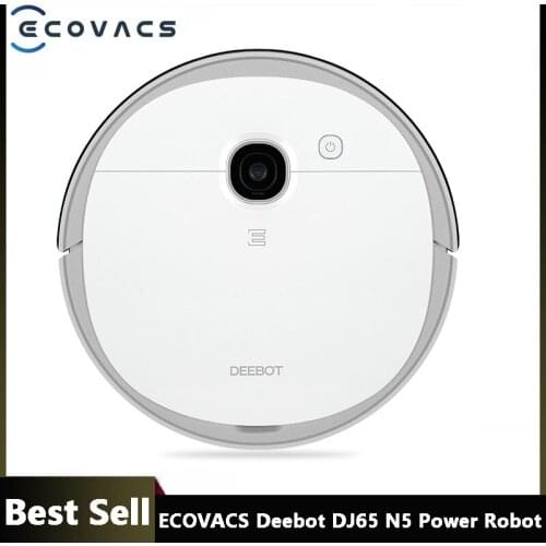 ECOVACS Deebot DJ65 N5 Power Robot Vacuum Cleaner 2600mAh Battery Smart Sweeping Robot 240ml Wet Mop 430mL Dust Box