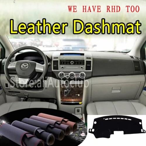 For Mazda8 MAZDA 8 MPV 2006 2007 2008 2009 2010 2011 2018 Leather Dashmat Dashboard Cover Dash Carpet Custom Car Styling LHD+RHD